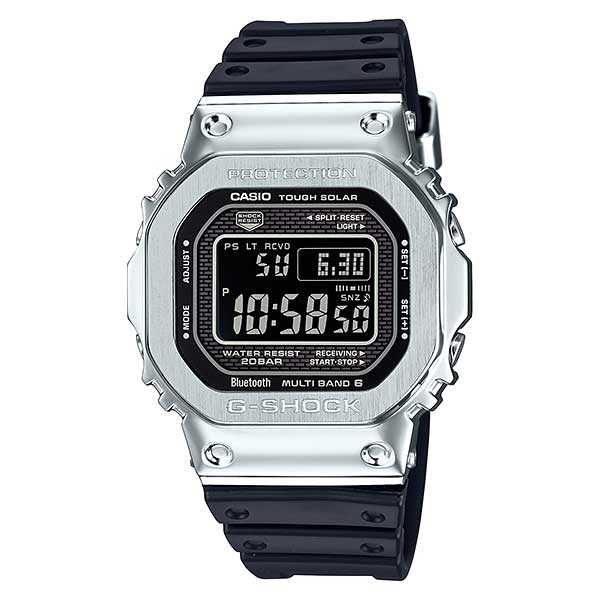 Casio G-Shock Full Metal Bluetooth¬Æ Multi-Band 6 Tough Solar Black Resin Band Watch GMWB5000-1D GMW-B5000-1D GMW-B5000-1 Watchspree