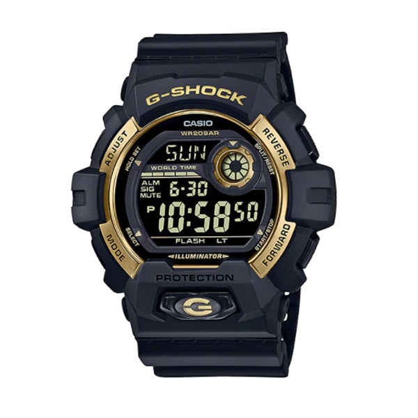 Casio G-Shock G-8900 Lineup Large Case Black Resin Band Watch G8900GB-1D G-8900GB-1D G-8900GB-1 Watchspree