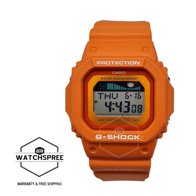 Casio G-Shock G-LIDE Lineup Orange Resin Band Watch GLX5600RT-4D GLX-5600RT-4D GLX-5600RT-4 