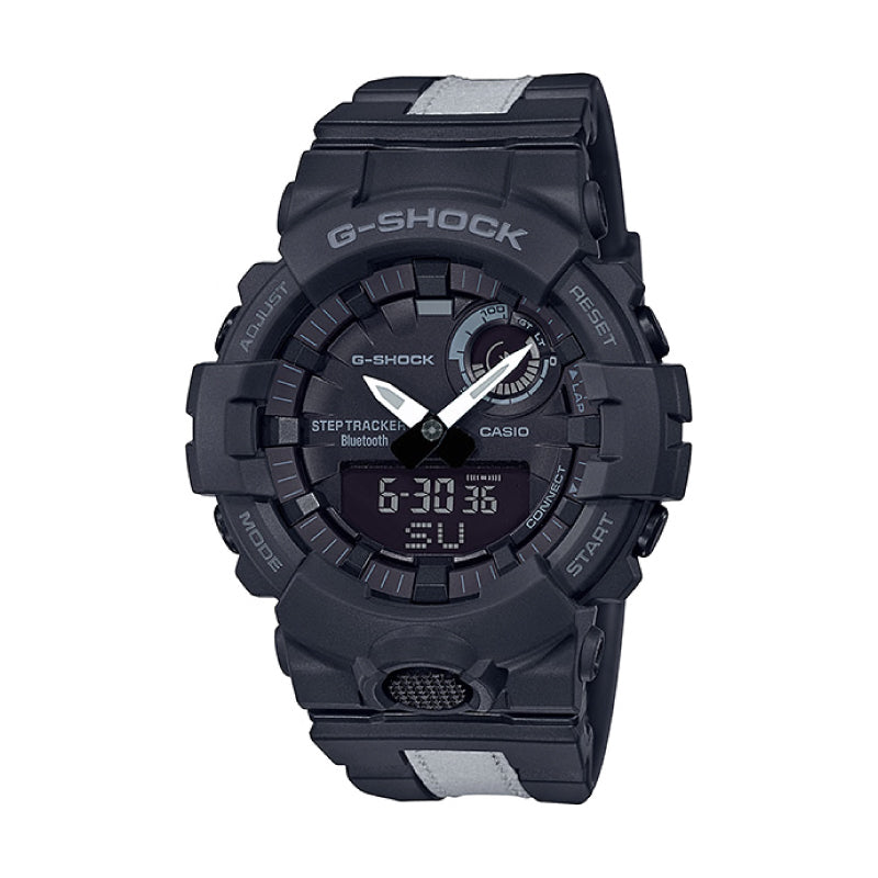 Casio G-Shock G-SQUAD Bluetooth‚Äö√†√∂‚àö√°¬¨¬®¬¨√Ü GBA-800 Series Black Resin Band Watch GBA800LU-1A GBA-800LU-1A Watchspree