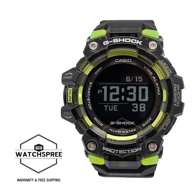 Casio G-Shock G-SQUAD Bluetooth‚Äö√†√∂‚àö√°¬¨¬®‚àö√ú Black Resin Band Watch GBD100SM-1D GBD-100SM-1D GBD-100SM-1 Watchspree