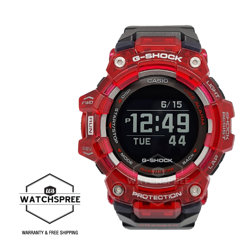 Casio G-Shock G-SQUAD Bluetooth‚Äö√†√∂‚àö√°¬¨¬®‚àö√ú Black Resin Band Watch GBD100SM-4A1 GBD-100SM-4A1 Watchspree