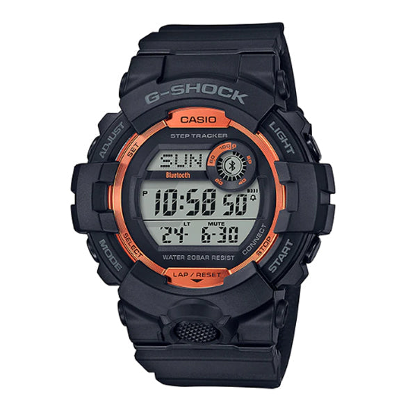 Casio G-Shock G-SQUAD Bluetooth¨ Black Resin Band Watch GBD800SF-1D GBD-800SF-1