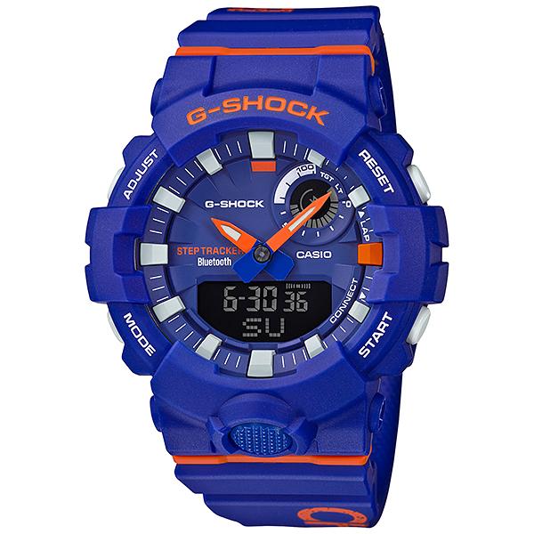 Casio G-Shock G-SQUAD Bluetooth¨ Dagger Basketball Themed Series Blue Resin Band Watch GBA800DG-2A GBA-800DG-2A