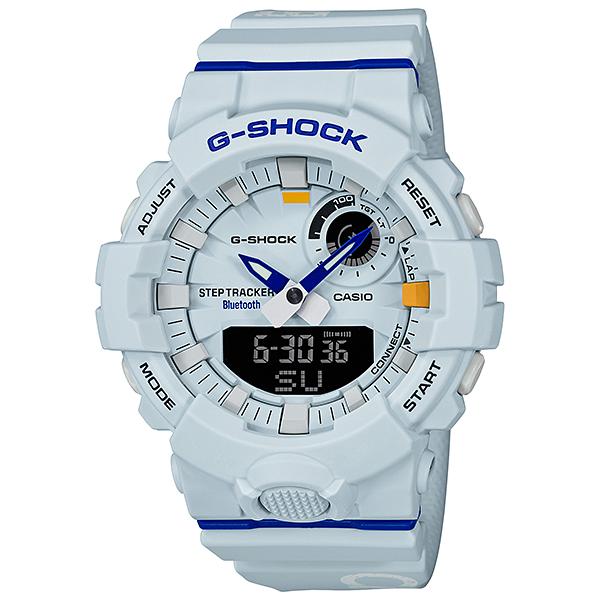 Casio G-Shock G-SQUAD Bluetooth¨ Dagger Basketball Themed Series White Resin Band Watch GBA800DG-7A GBA-800DG-7A