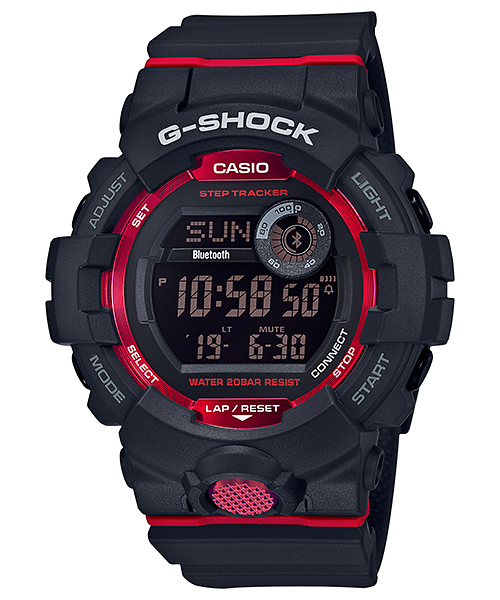 Casio G-Shock G-SQUAD Bluetooth¶ôÇïÇ?ǯ GBD-800 Series Black Resin Band Watch GBD800-1D GBD-800-1D GBD-800-1