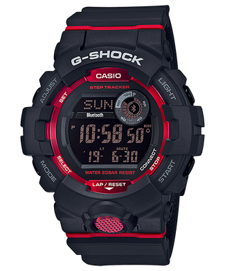 Casio G-Shock G-SQUAD Bluetooth¨ GBD-800 Series Black Resin Band Watch GBD800-1D GBD-800-1D GBD-800-1