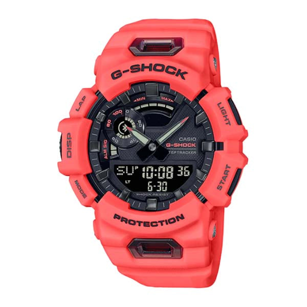 Casio G-Shock G-SQUAD Bluetooth Orange Resin Band Watch GBA900-4A GBA-900-4A Watchspree
