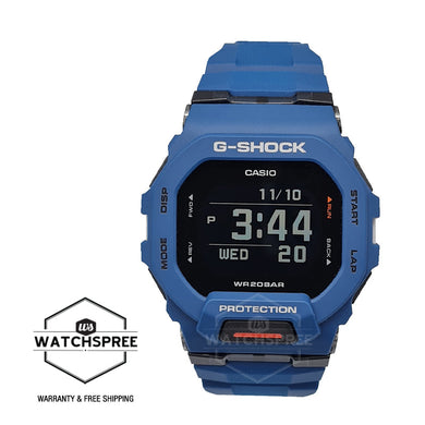 Casio G-Shock G-SQUAD Bluetooth¨ Navy Blue Resin Band Watch GBD200-2D GBD-200-2D GBD-200-2