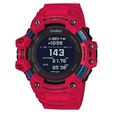 Casio G-Shock G-SQUAD Bluetooth¨ Red Resin Band Watch GBDH1000-4D GBD-H1000-4D GBD-H1000-4
