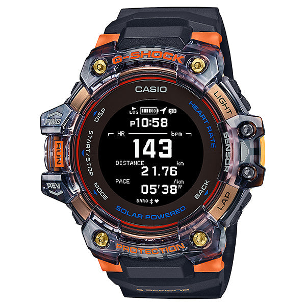 Casio G-Shock G-SQUAD Bluetooth¨ GBD-H1000 Lineup Solar Powered Black Resin Band Watch GBDH1000-1A4 GBD-H1000-1A4