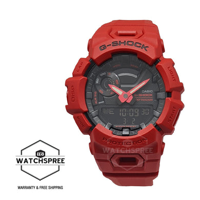 Casio G-Shock G-SQUAD Bluetooth¨ Red Resin Band Watch GBA900RD-4A GBA-900RD-4A