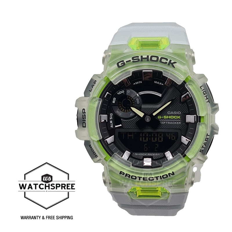 Casio G-Shock G-SQUAD Bluetooth¨ White Resin Band Watch GBA900SM-7A9 GBA-900SM-7A9