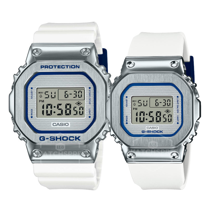 Casio G-Shock & G-Shock for Ladies Metal-Clad Couple Watches GMS5600LC-7D / GM5600LC-7D [Couple Watch Set] Watchspree