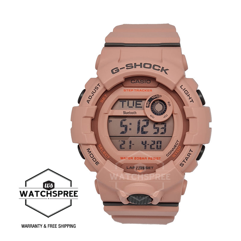 Casio G-Shock G-Squad for Ladies' GMD-B800 Lineup Pink Resin Band Watch GMDB800SU-4D GMD-B800SU-4D GMD-B800SU-4 Watchspree