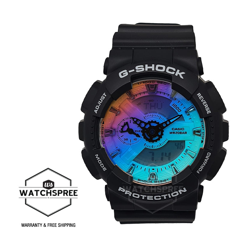 Casio G-Shock GA-110 Lineup Black Resin Band Watch GA110SR-1A GA-110SR-1A Watchspree