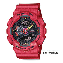 Load image into Gallery viewer, Casio G-Shock GA-110 Lineup JAHAN LOH Collaboration Model Red Resin Band Watch GA110SGH-4A GA-110SGH-4A Watchspree
