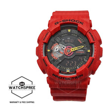 Load image into Gallery viewer, Casio G-Shock GA-110 Lineup JAHAN LOH Collaboration Model Red Resin Band Watch GA110SGH-4A GA-110SGH-4A Watchspree
