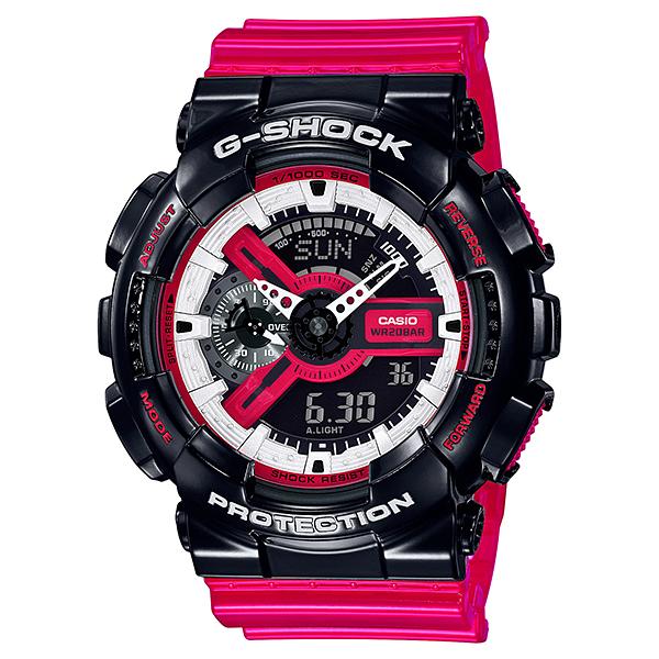 Casio G-Shock GA-110 Lineup Special Color Model Red Semi-Transparent Resin Band Watch GA110RB-1A GA-110RB-1A Watchspree