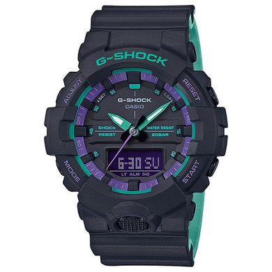 Casio G-Shock GA-800 Lineup 90's Special Color Series Bi-Color Molded Resin Band Watch GA800BL-1A GA-800BL-1A Watchspree
