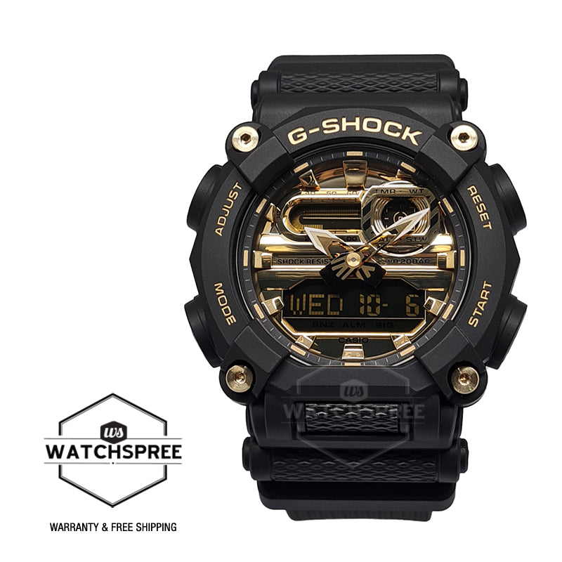 Casio G-Shock GA-900 Exceptional Colors Black Resin Band Watch GA900AG-1A GA-900AG-1A Watchspree