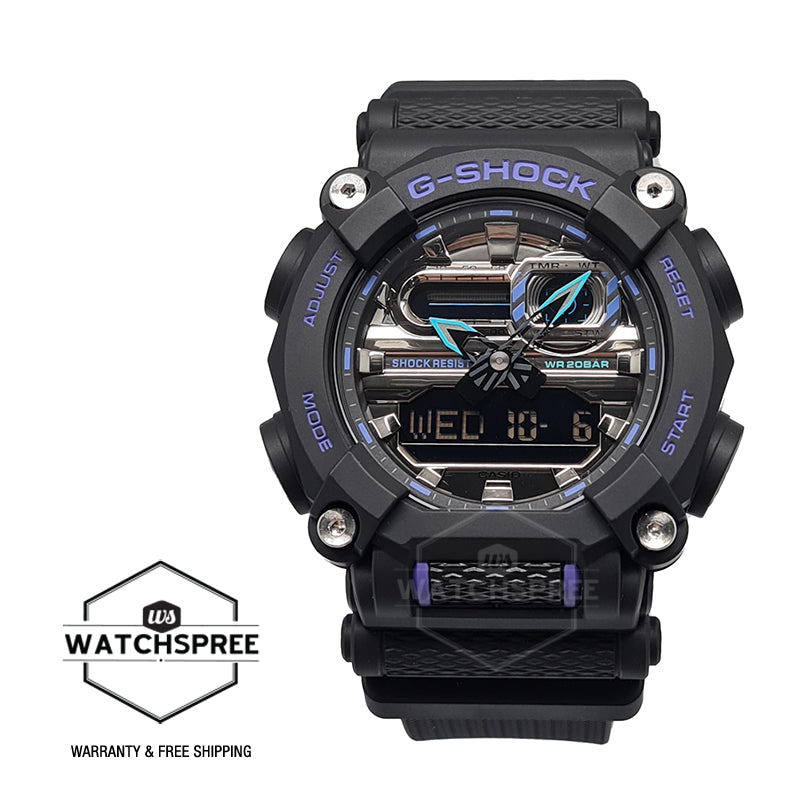 Casio G-Shock GA-900 Exceptional Colors Black Resin Band Watch GA900AS-1A GA-900AS-1A Watchspree