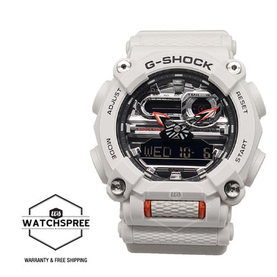 Casio G-Shock GA-900 Exceptional Colors White Resin Band Watch GA900AS-7A GA-900AS-7A Watchspree