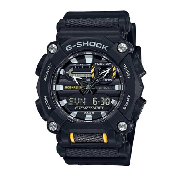 Casio G-Shock GA-900 Lineup Black Resin Band Watch GA900-1A GA-900-1A Watchspree