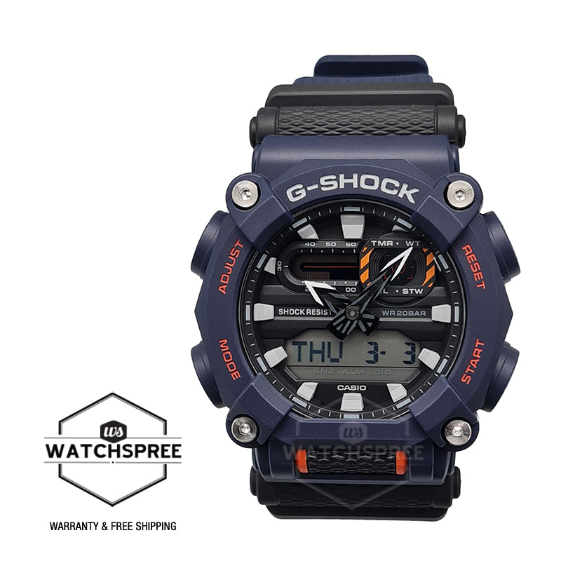 Casio G-Shock GA-900 Lineup Blue Resin Band Watch GA900-2A GA-900-2A Watchspree