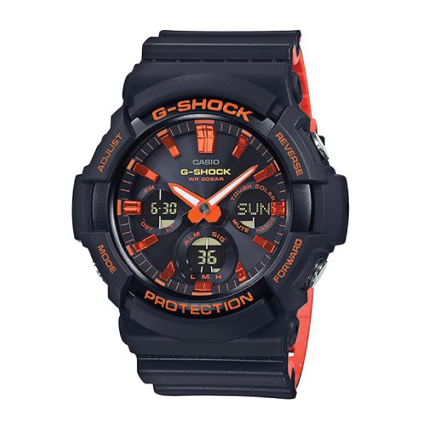 Casio G-Shock GAS-100 Lineup Special Color Model Black Resin Band Watch GAS100BR-1A GAS-100BR-1A Watchspree