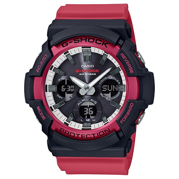 Casio G-Shock GAS-100 Lineup Special Color Model Red Resin Band Watch GAS100RB-1A GAS-100RB-1A Watchspree