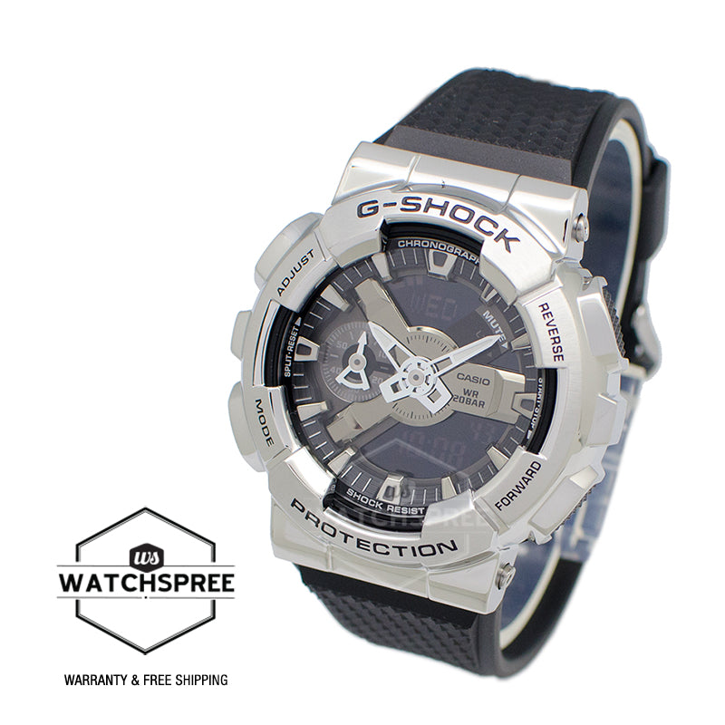 Casio G-Shock GM-110 Lineup Black Resin Band Watch GM110-1A GM-110-1A Watchspree