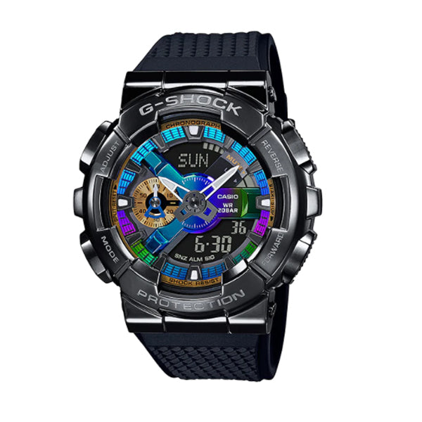Casio G-Shock GM-110 Lineup Black Resin Band Watch GM110B-1A GM-110B-1A Watchspree