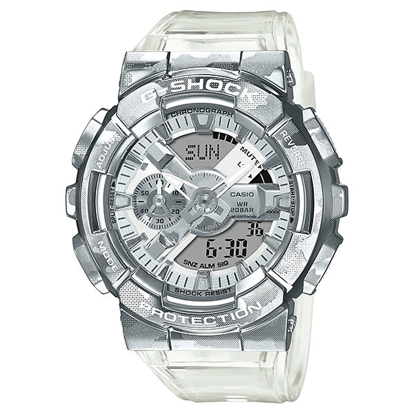 Casio G-Shock GM-110 Lineup Special Colour Model Transparent Camouflage Band Watch GM110SCM-1A GM-110SCM-1A Watchspree