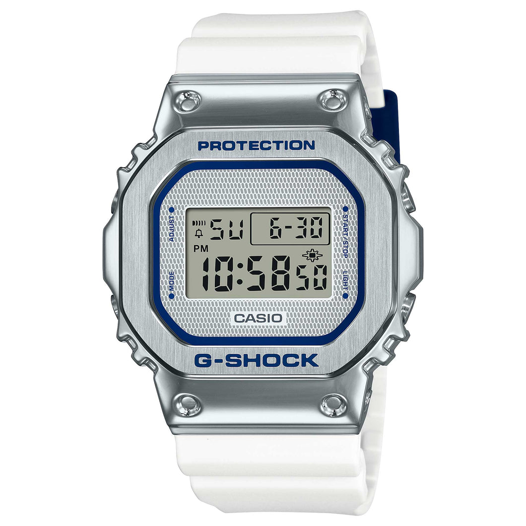 Casio G-Shock GM-5600 Lineup Retro Design White Resin Band Watch GM5600LC-7D GM-5600LC-7D GM-5600LC-7 Watchspree