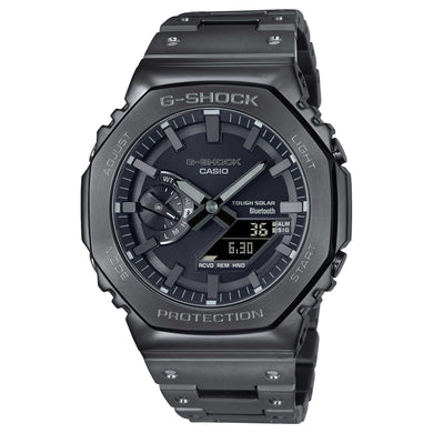 Casio G-Shock GM-B2100 Lineup Full Metal Case Bluetooth¨ Tough Solar Black Ion Plated Stainless Steel Band Watch GMB2100BD-1A GM-B2100BD-1A