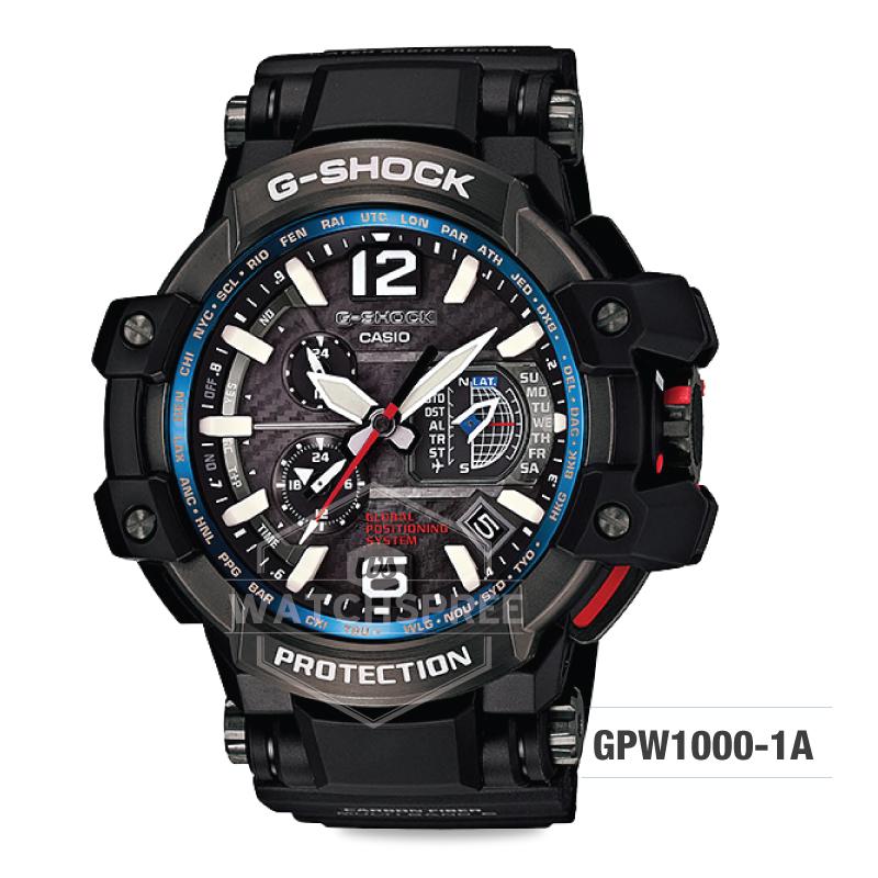 Casio G-Shock Gravitymaster GPW-1000 Black Resin Strap Watch GPW1000-1A Watchspree