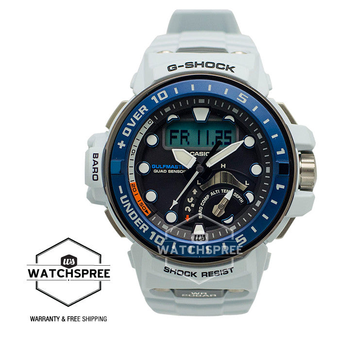Casio G-Shock Gulfmaster Series Black Resin Strap Watch GWNQ1000-7A Watchspree
