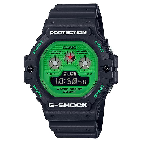 Casio G-Shock Hot Rock Sounds Special Color Model Black Resin Band Watch DW5900RS-1D DW-5900RS-1D DW-5900RS-1 Watchspree