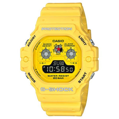 Casio G-Shock Hot Rock Sounds Special Color Model Yellow Resin Band Watch DW5900RS-9D DW-5900RS-9D DW-5900RS-9 Watchspree