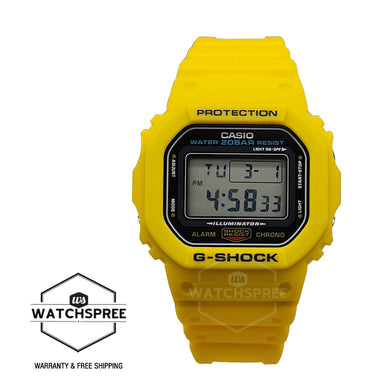 Casio G-Shock Limited Edition DWE-5600 Lineup Yellow Resin Band Watch DWE5600R-9D DWE-5600R-9D DWE-5600R-9 Watchspree