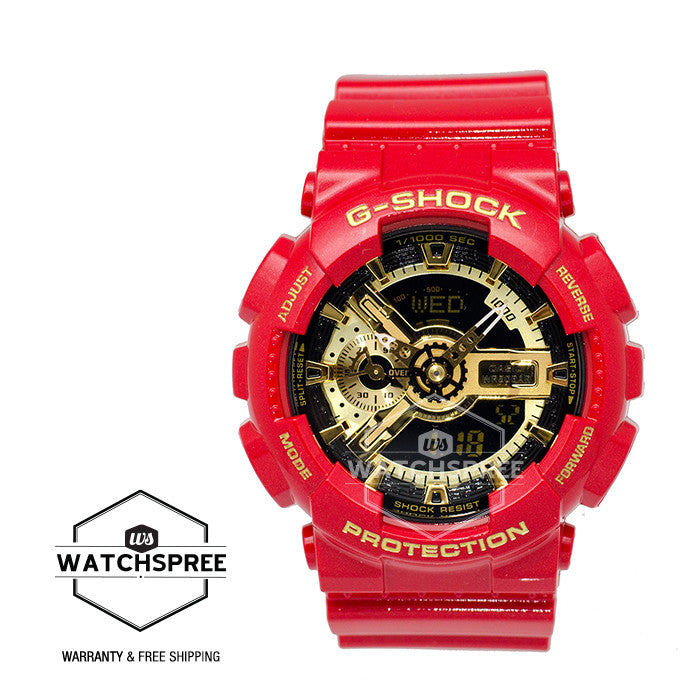 Casio G-Shock Limited Models Red Theme Series Watch GA110VLA-4A Watchspree