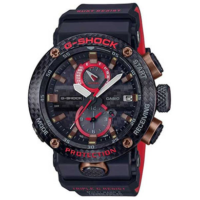 Casio G-Shock MASTER OF G AIR GRAVITYMASTER Black Carbon Fiber Insert Resin Band Watch GWRB1000X-1A GWR-B1000X-1A Watchspree