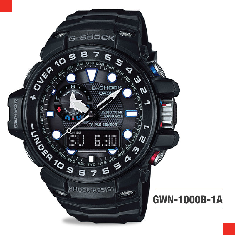 Casio G-Shock Master Of G Gulfmaster Watch GWN1000B-1A Watchspree