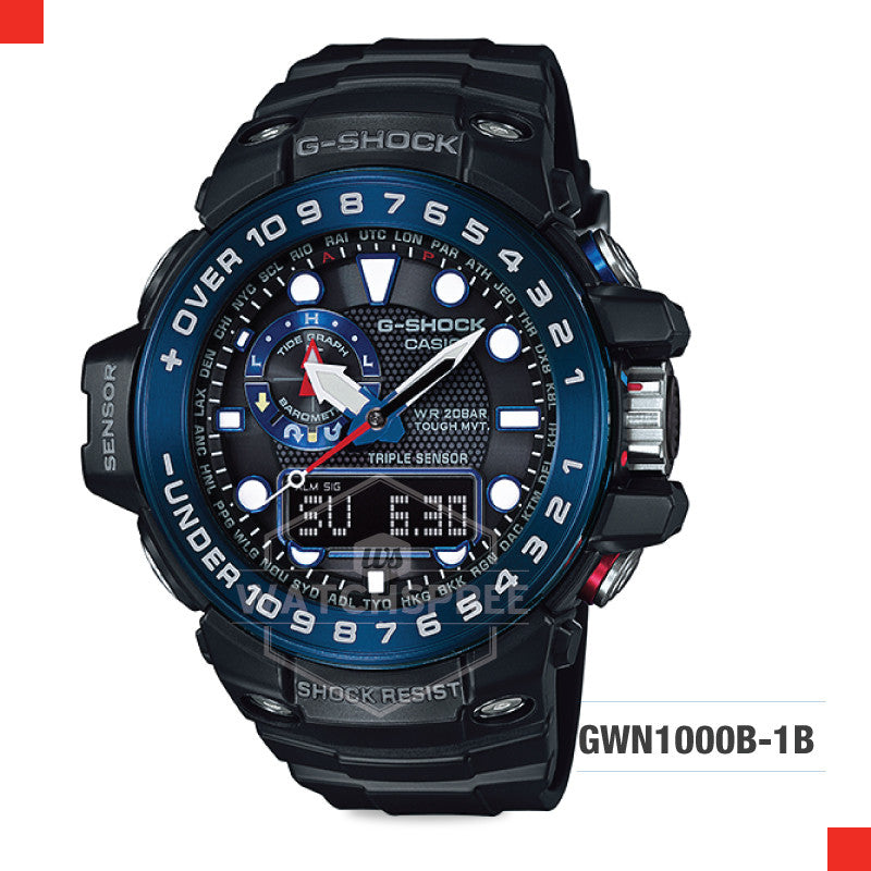 Casio G-Shock Master Of G Gulfmaster Watch GWN1000B-1B Watchspree