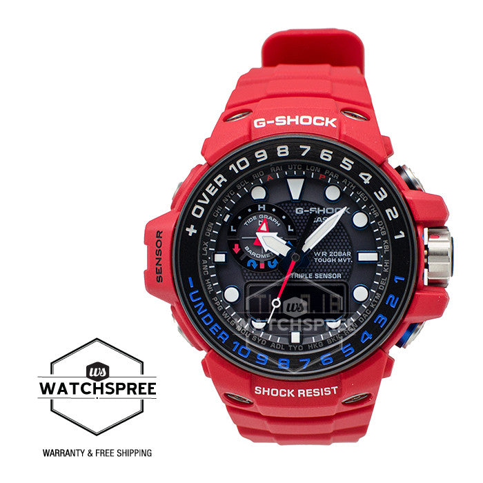 Casio G-Shock Master Of G Gulfmaster Watch GWN1000RD-4A Watchspree