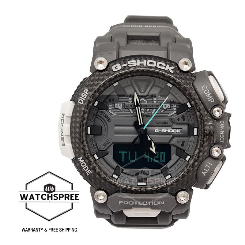 Casio G-Shock Master of G ’??¶¦?GRAVITYMASTER’??¶¦? Quad Sensor GR-B200 Lineup Royal Air Force (RAF) Collaboration Model Grey Resin Band Watch GRB200RAF-8A GR-B200RAF-8A