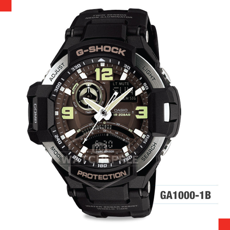 Casio G-Shock Master of G Gravitymaster Watch GA1000-1B Watchspree
