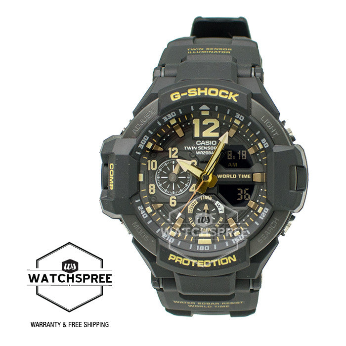 Casio G-Shock GRAVITYMASTER Master of G Series Black Resin Band