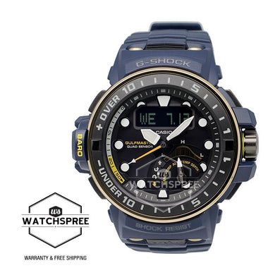 Casio G-Shock Master of G Gulfmaster Master of Navy Blue Series Resin/Stainless Steel Watch GWNQ1000NV-2A Watchspree